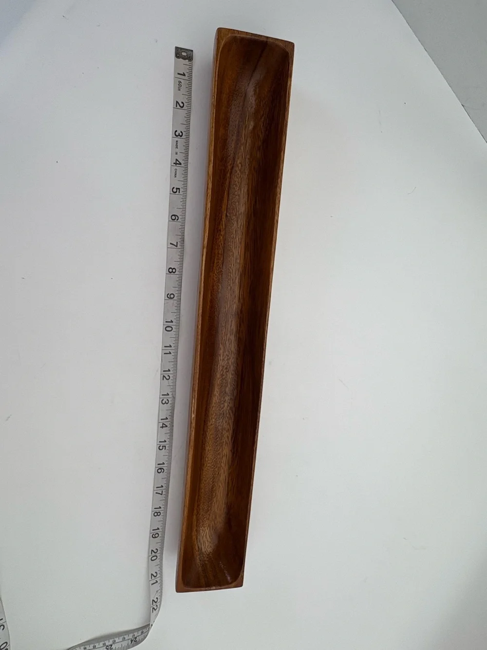 Gorgeous Mid-Century Modern Wooden Elongated Serving Tray